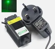532nm-100 Green Laser Diode Module LED Light w/ 12V Power & Fan