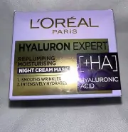 L'OREAL PARIS Hyaluron Expert Replumping Moistuizing Night Cream Mask 50ml.
