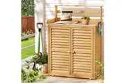 Gardeon Outdoor Storage Cabinet Box Potting Bench Table Shelf Chest Garden Shed