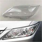 Car Front Headlight Cover Transparent Headlamp Shell Lamp Lens Compatible for Toyota Camry 2012 2013 2014 Replace The Original Lampshade(1PCS Left Side)