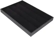 WOFASHPURET Suede Jewelry Earrings Rings Display Organizer Box Tray Holder Case Storage for Personal or Business Use 12 Holes Insert Slots Dust- Decor