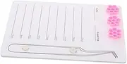 Ipetboom Acrylic Lash Tray for Eyelash Extensions Lightweight and Durable Lash Holder Board with Magnetic Tweezers Placement Display Tray for Eyelashes for