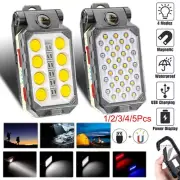 Magnetic COB LED Work Light USB Rechargeable Camping Lamp Torch Flashlight +Hook
