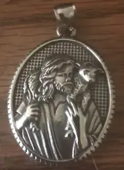 Christ the Good Shepherd stainless steel pendant 2* comes with amazing chain.