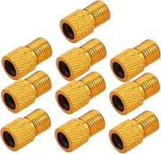 Mikinona 10pcs Gas Nozzle Adapter Air Compressor Inflate Valve Adapter Bike Tire Pump Adapter Bicycle Pump Valve Adapter Valve Air Chuck Bicycle Valve Adapter