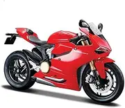 Motorcycle Model 1:18 for Ducati for 1199 Panigale Red Diecast Moto Miniature Race Toy for Gift Collection Motorcycle Model with Steering Movable Stand