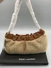 Yves Saint Laurent Pac Pac Shearling Chain Hobo Bag