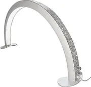 Half Moon Beauty Light, 28 Inch Dimmable Nail Desk Lamp, Rhinestones LED Lash Light Adjustable Brightness, Stepless Dimming Brightness Lash Tabletop Lamp for Nail, Tattoo, Beauty, Skincare (Color : W