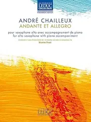 Andre Chailou: Andante and Allegro (saxophone, piano) published by Alphonse Leduc