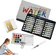 Mini Watercolour Kit, Watercolor Paint Set,Travel Paint Kit,Portable Supplies Professional Palette For Beginners Lovers Professionals Outdoor Amateur Hobbyists