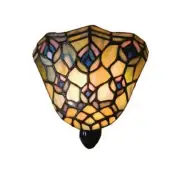 Meyda Lighting 5.75'W Tiffany Peacock Feather Night Light - 17294