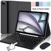 For iPad 5/6/7/8/9/10th Gen Air Pro 11 Keyboard with Touchpad / Mouse Case Cover