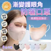 在飛比找momo購物網優惠-【golovejoy】UPF50+冰絲口罩 布口罩(抗UV防
