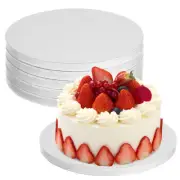 6 Pcs Cardboard Bottom Bracket Cake Base Round Paper Drums Boards Rounds