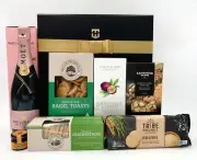 Gourmet Gift Hampers Gift Basket with Moet & Chandon Rose Brut