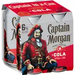 [Captain Morgan] Captain Morgan Spiced Rum & Dry Can 6% 375mL