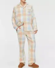 NEW PETER ALEXANDER BAMBOO FLANNELETTE BUFFALO CHECK PJ SET MENS M RRP$139