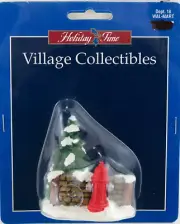 Holiday Time Christmas Village Collectible FIRE HYDRANT Wall & Tree - NIP