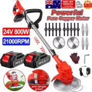 Cordless Grass Trimmer Lawn Grass Brush Cutter Blade Garden Tool Whipper Snipper