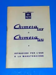Aermacchi Chimera Motorcycle Instruction Maintenance Manual ORIGINAL 1956 - 1964