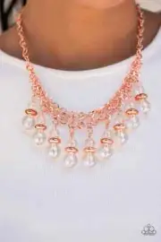 Paparazzi DEEP SPACE DIVA copper IRIDESCENT necklace