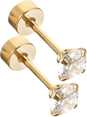 [Minkissy] 1 Pair Delicate Threader Earrings for Women Lightweight Decorative Ear Jewelry Elegant Design for Style for Daily Wear and Special Occasions