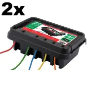2 x MEDIUM Weatherproof Power Cord Outdoor Dribox Christmas XMAS DRI DRY BOX