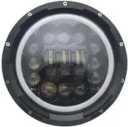 Motorcycle Headlight 7 inch LED Headlight Halo angel eyes DRL Light For motorcycles Rod FatBob For Heritage Softail For Slim Deluxe Switchback For Road King E