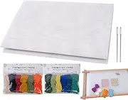 Works Crafts Needlepoint Kit | Precise Needlepoint Kit,Smooth Opening Needlepoint Canvas Stable for Bookmarks Coasters Tissue Boxes Wall Decorations