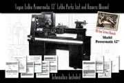 Logan Powermatic 12" Lathe 72 Pages Owners Service Manual Parts Lists etc.