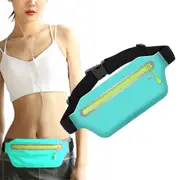 Unisex Belt Bag Waist Pack for Running Hiking Travel Workout Adjustable Strap-Blue