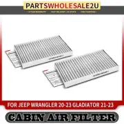 2x Activated Carbon Cabin Air Filter for Jeep Gladiator 21-23 Wrangler V6 3.0L (for: Jeep)