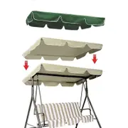 Waterproof Outdoor Top Canopy,Oxford Cloth Top Cover for Garden Patio Swing light beige 195*125*15cm