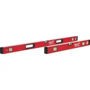 Milwaukee Box Beam Level 24"/48" High Contrast Vial System Aluminum Hand Tool