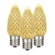 25 Pack C9 LED Outdoor Christmas Replacement Bulbs, C9/E17 Base
