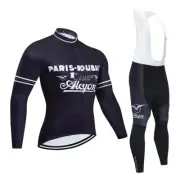 Retro Paris Roubaix Cycling Jersey Cycling Bib Pants Cycling Long Sleeve Jersey