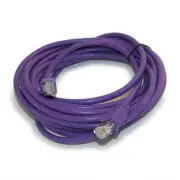 15ft Cat6 Ethernet RJ45 Patch Cable Stranded Snagless Booted PURPLE