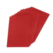 Glitter EVA Foam Sheets Soft Paper Self-Adhesive 11.8 x 7.8 Inch Red 12 Pcs