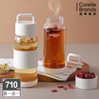 在飛比找momo購物網優惠-【CorelleBrands 康寧餐具】買一送一晶透隨身手提