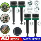 2-8x Snake Repeller Solar Powered Ultrasonic Mole Mice Pest Rodent Rat Repellent