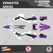 Graphics Kit for Husqvarna TE150 TE250 TE300 (2017-2019) Vendetta-Purple