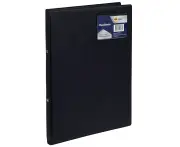 Marbig Pro Flexibinder 2 O-Ring Binder A4 File Document Organiser 20mm Black