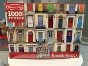 Melissa & Doug Puzzle 1000 Piece Jigsaw Puzzle Knock Knock Doors 29"x23" NIB NWT