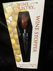 Wine Country Wine Stopper Connoisseur's Collection Seals Open Bottle NIB