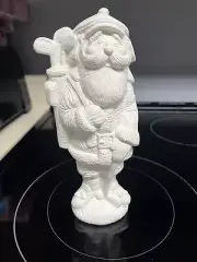 Ceramic Ready to Paint Santa Postman Figurine