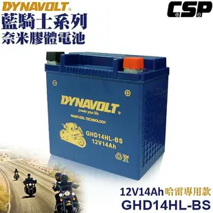 【機車電瓶/奈米膠體電池】GHD14HL-BS 電池/電瓶(12V14Ah)