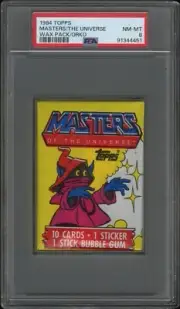 1984 TOPPS MASTERS OF THE UNIVERSE Unopened WAX Card PACK PSA 8 ORKO