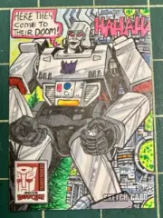 TRANSFORMERS BOTCON 2015 “MEGATRON” - 2.5" x 3.5" ORIGINAL SKETCH CARD ARTWORK