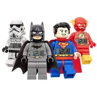 在飛比找蝦皮購物優惠-LEGO樂高兒童房時鐘會發光蝙蝠俠超人黑武士風暴騎兵響鈴鬧鐘