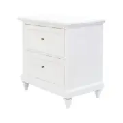 Solid Mahogany Wood Beatrix Bedside Table / Bedroom Furniture Antique Style